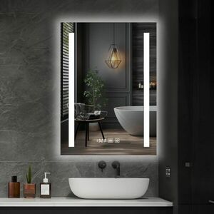 IREDA Lustro łazienkowe z oświetleniem LED, 80 x 60 cm obraz