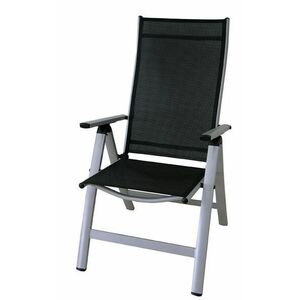 Krzesło aluminiowe ogrodowe - czarne obraz