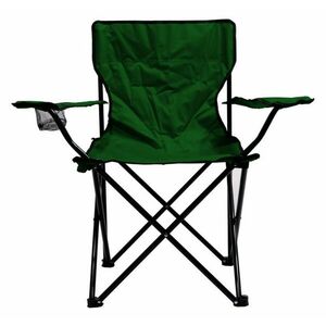 Krzesło składane kempingowe BARI - zielone obraz