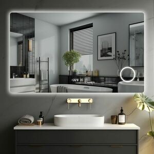 IREDA Lustro łazienkowe z oświetleniem LED, 90 x 70 cm obraz