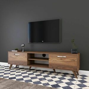 Stolik TV, 180 x 48, 6 x 35 cm, orzech włoski obraz