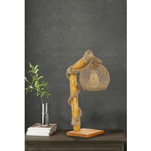 Naturalna drewniana lampa CANATA, 50 x 24 cm obraz