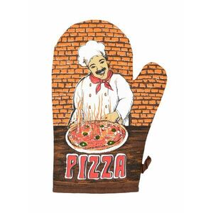 Rękawica kuchenna, Pizza, terakota obraz