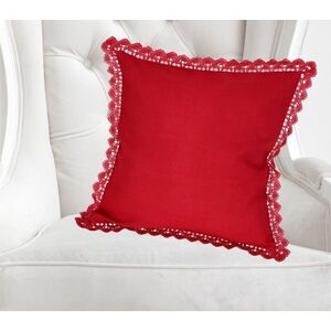 Poszewka na poduszkę, Czerwono bordowa elegancja, czerwony, 40 x 40 cm obraz