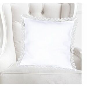 Poszewka na poduszkę, Biała elegancja, biały, 40 x 40 cm obraz