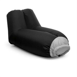 Blumfeldt Airlounge, nadmuchiwana sofa, 90 x 80 x 150 cm, plecak, nadająca się do prania, poliester, czarna obraz