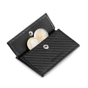 Slimpuro Coin Pocket, kieszeń na monety z ochroną kart RFID, do cienkich portfeli ZNAP 8 i 12, na zatrzask obraz