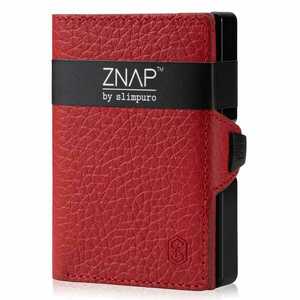 Slimpuro ZNAP, płaski portfel na 8 kart, kieszonka na monety, 8, 9 x 1, 5 x 6, 3 cm (szer x wys. x gł.), ochrona RFID obraz