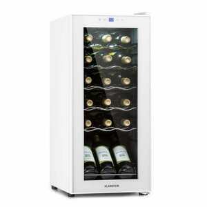 Klarstein Shiraz 18 Slim Uno, chłodziarka do wina, 50 l, 18 butelek, dotykowy panel sterowania, 5-18°C obraz