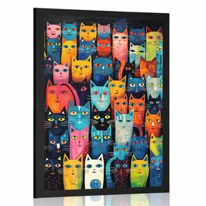 Plakat kolekcja kotów obraz