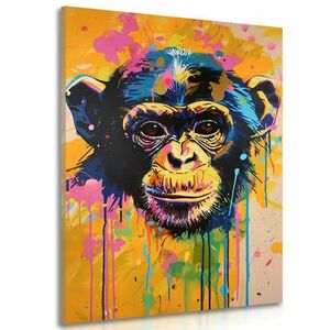 Obraz małpa z imitacją obrazu obraz