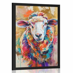 Plakat owca z imitacją Plakatu obraz