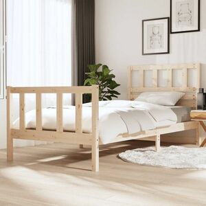 vidaXL Rama łóżka z litego drewna sosnowego, 100 x 200 cm obraz
