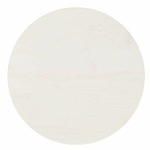 vidaXL Blat stołu, biały, Ø40x2, 5 cm, lite drewno sosnowe obraz
