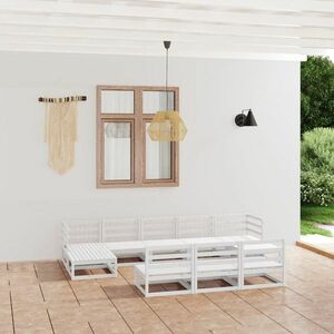vidaXL 10-cz. zestaw mebli wypoczynkowych do ogrodu, drewno sosnowe obraz