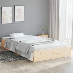 vidaXL Rama łóżka, lite drewno, 90 x 200 cm obraz