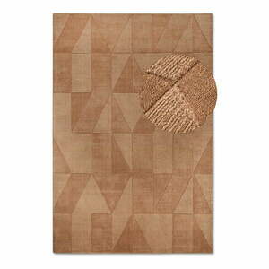 Brązowy wełniany dywan tkany ręcznie 80x150 cm Ursule – Villeroy&Boch obraz