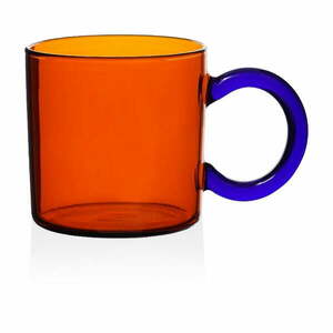 Pomarańczowy szklany kubek 300 ml – Hermia obraz