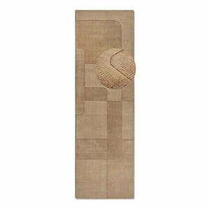 Beżowy wełniany chodnik tkany ręcznie 80x250 cm Charlotte – Villeroy&Boch obraz