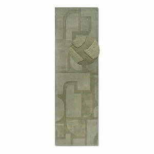 Zielony wełniany chodnik tkany ręcznie 80x250 cm Alexis – Villeroy&Boch obraz