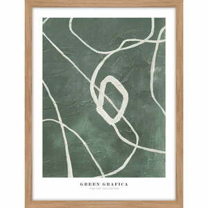 Plakat z ramą w zestawie 32x42 cm Green Grafica – Malerifabrikken obraz