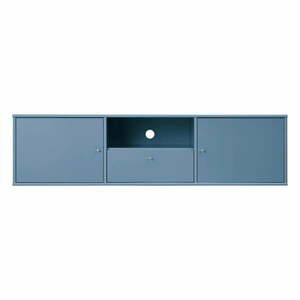 Niebieska szafka pod TV 161x42 cm Mistral – Hammel Furniture obraz
