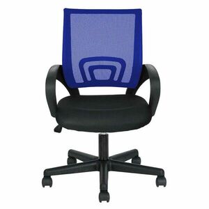Krzesło biurowe, obrotowe w kilku kolorach-niebieskie obraz