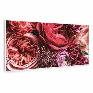 Klarstein Wonderwall Air Art Smart, panel grzewczy na podczerwień, grzejnik, 120 x 60 cm, 700 W, kwiat obraz