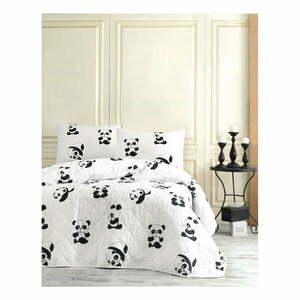 Zestaw narzuty na łóżko i 2 poszewek na poduszki Mijolnir Panda, , 200x220 cm obraz