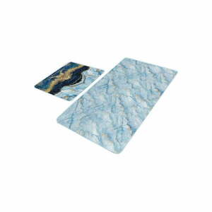 Niebieskie dywaniki łazienkowe zestaw 2 szt. 60x100 cm – Mila Home obraz