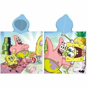Ponczo dziecięce Sponge Bob i Patryk, 55 x 110 cm obraz