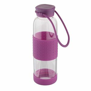Altom Szklana butelka na wodę 550 ml, fioletowy obraz