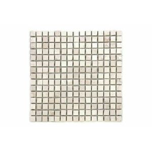 Mozaika marmurowa Garth na siatce kremowa 1m2 obraz