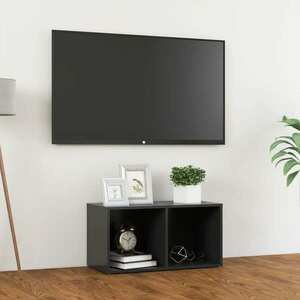 vidaXL Szafka pod TV, szara, 72x35x36, 5 cm, materiał drewnopochodny obraz