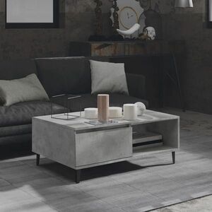 vidaXL Stolik kawowy, szarość betonu, 90x60x35 cm obraz