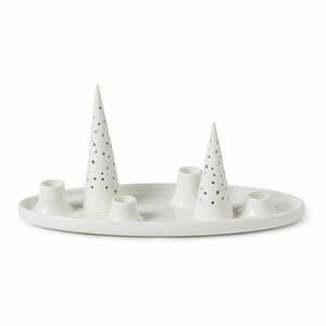 Porcelanowy świecznik ze świątecznym motywem Nobili – Kähler Design obraz