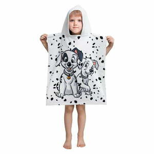 Biały szlafrok dziecięcy frotte 101 Dalmatins – Jerry Fabrics obraz
