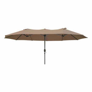 Szary parasol ogrodowy 265x460 cm – Garden Pleasure obraz