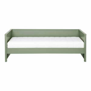 Zielone łóżko jednoosobowe 90x200 cm Nikki – WOOOD obraz