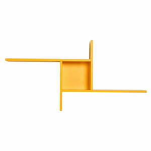 Żółta wielopoziomowa półka 100 cm Cross – Kalune Design obraz