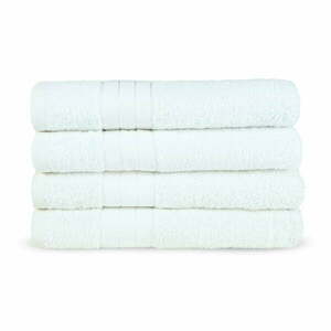 Białe bawełniane ręczniki frotte zestaw 4 szt. 50x100 cm – Good Morning obraz