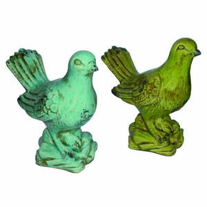 Statuetki w zestawie 2 sztuk (wysokość 22, 5 cm) Pigeon - Deco Pleasure obraz