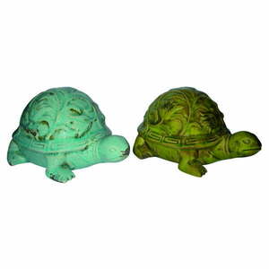Statuetki w zestawie 2 sztuk (wysokość 12, 5 cm) Turtle - Deco Pleasure obraz