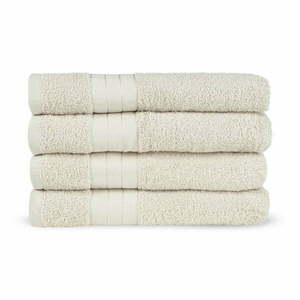 Beżowe bawełniane ręczniki frotte zestaw 4 szt. 50x100 cm – Good Morning obraz