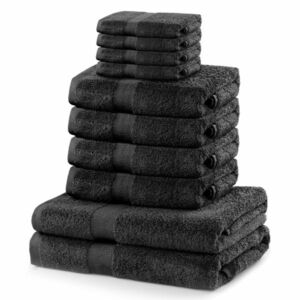 DecoKing Zestaw ręczników Marina ciemnoszary, 10 szt. obraz