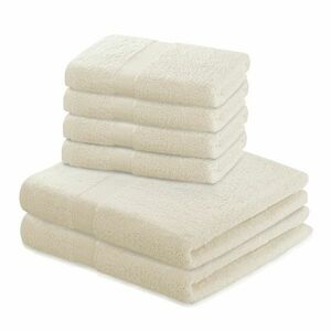 DecoKing Komplet ręczników Marina kremowy, 4 szt. 50 x 100 cm, 2 szt. 70 x 140 cm obraz