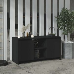vidaXL Szafka pod TV, czarna 102x37, 5x52, 5 cm, materiał drewnopochodny obraz