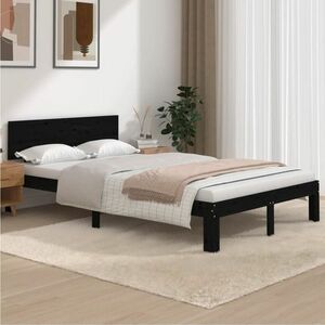 vidaXL Rama łóżka, lite drewno, 120 x 200 cm obraz
