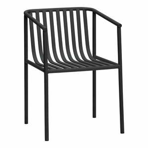 Czarny metalowy fotel ogrodowy Villa – Hübsch obraz