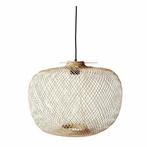 Naturalna lampa wisząca z bambusowym kloszem ø 42 cm Rodi – Bloomingville obraz